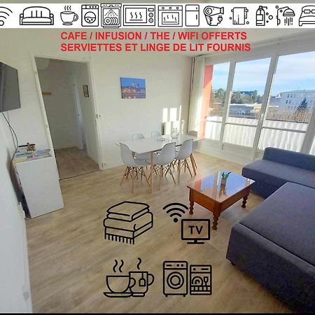 T3 57M2 Avec Balcon Proche Gare Sncf, Wifi Et Cafe Et The Offerts Apartment Orleans Ngoại thất bức ảnh